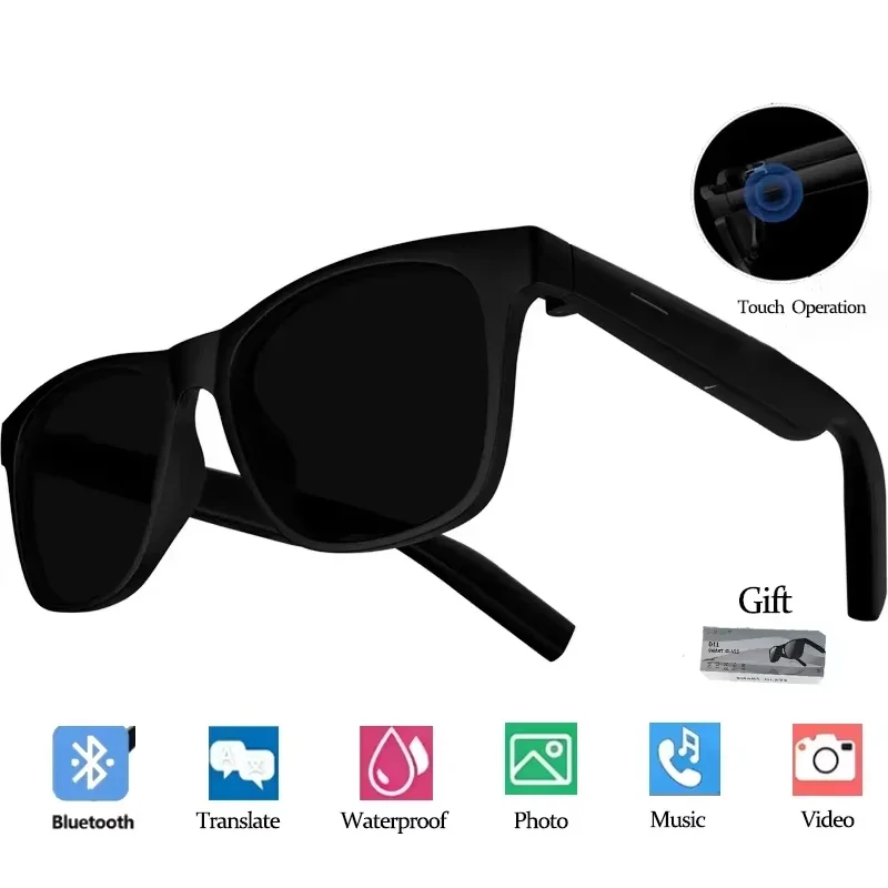 Lenovo Audio Sunglasses with Phone Camera Remote – Touch Control, Translator & Music - Image 7