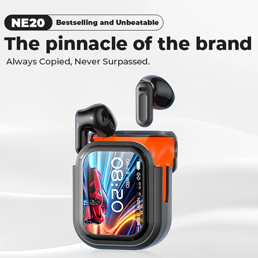 HTC NE20 AI Translator Earbuds – Real-Time Translation, LCD Screen