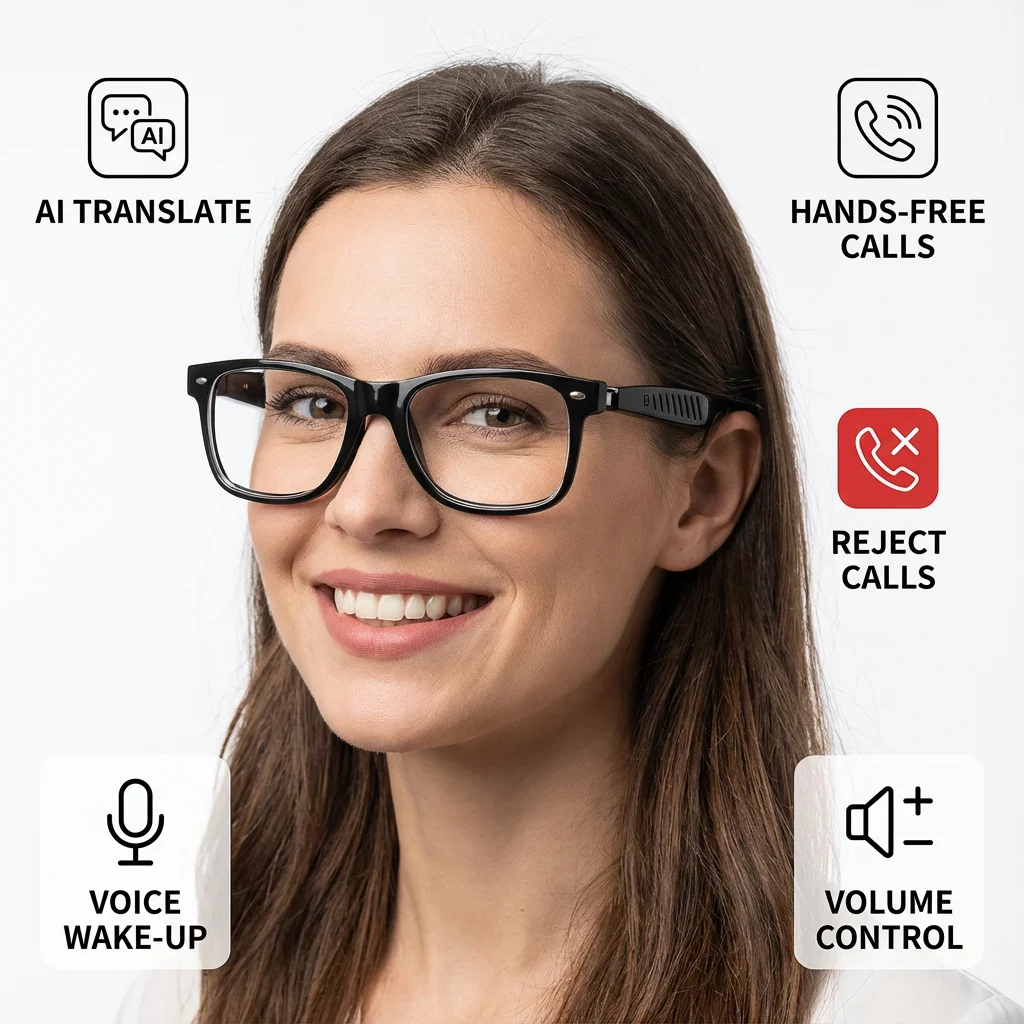 Senbono AI Translation Audio Sunglasses – 100+ Languages, Calls & Music - Image 3