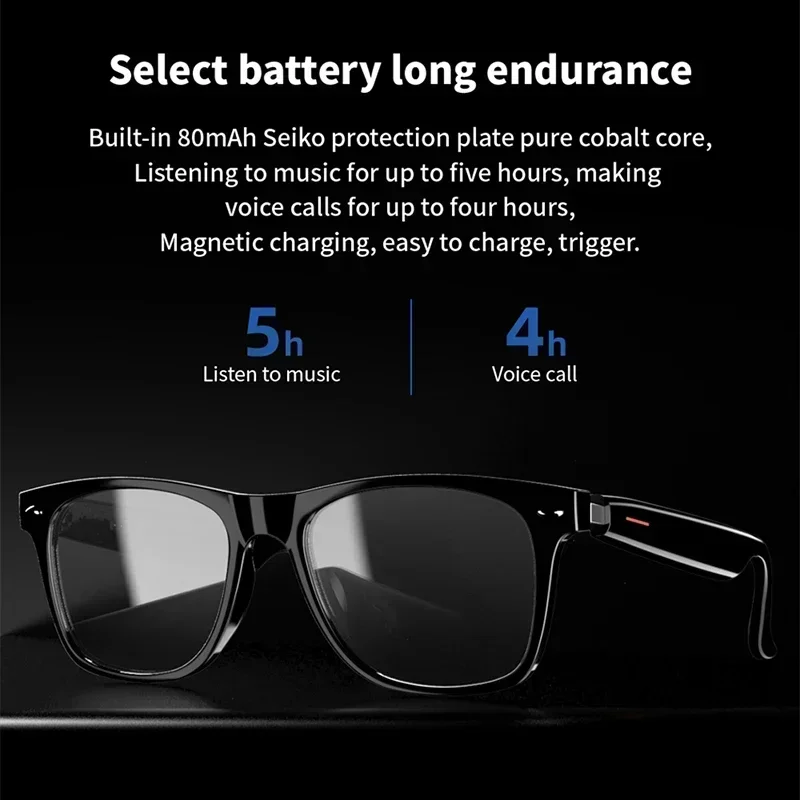 Erilles E13 Audio Smart Glasses – Blue-Light & Polarized Lenses - Image 2