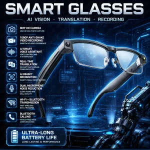 AIGLASSZ Vision V67 – 8MP AI Smart Sunglasses, Object Recognition & Instant