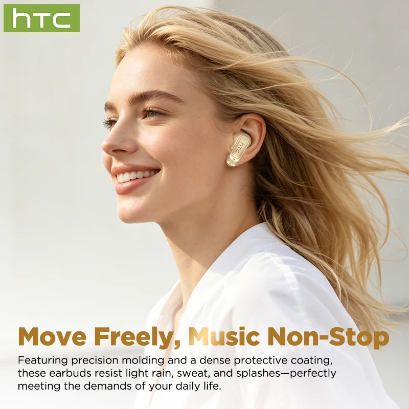 HTC NE72 TWS Open-Ear AI Translator Earbuds – 135+ Languages, Bluetooth 6.0 - Image 4