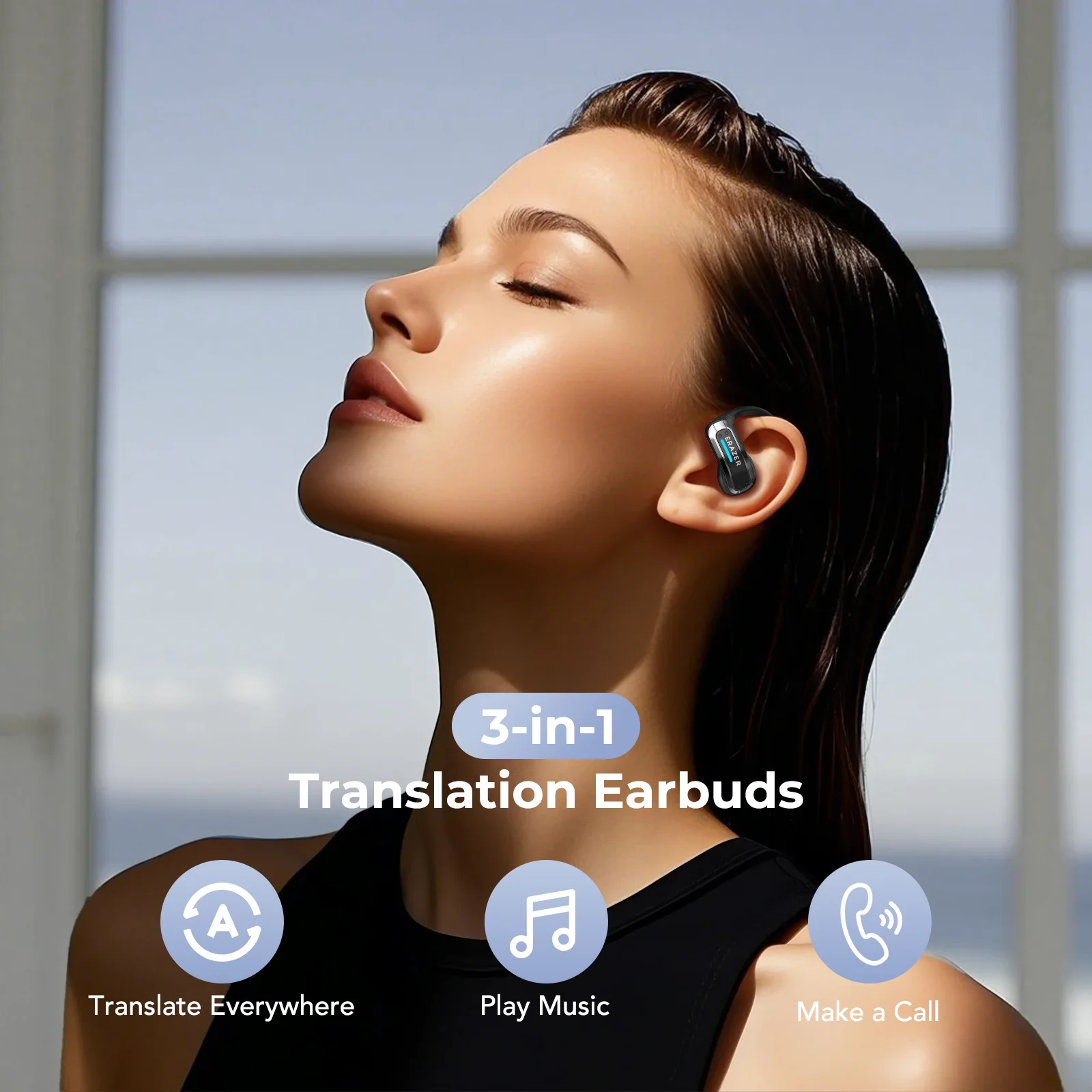 Erazer X8 AI Translator Earbuds – Bluetooth 5.4 Low-Latency Gaming - Image 5