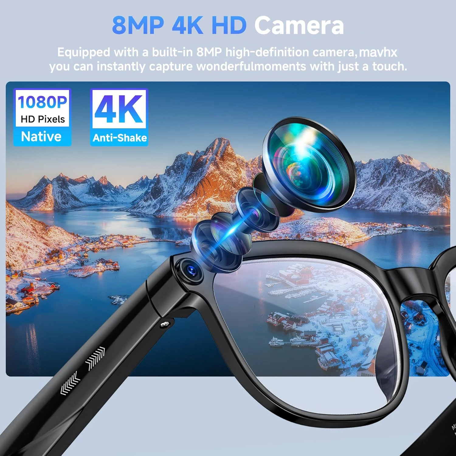 AIGLASSZ Vision V77 – Camera Sunglasses, 1080P Video, ChatGPT & Translation - Image 2