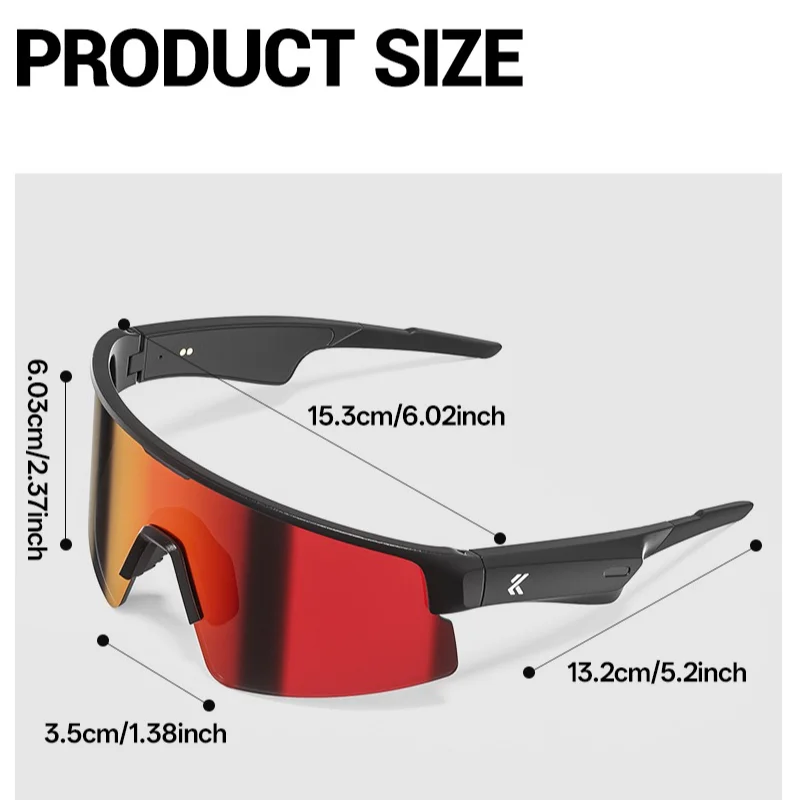 Kapvoe Bluetooth Cycling Sunglasses – UV400 Audio Sports Glasses - Image 5