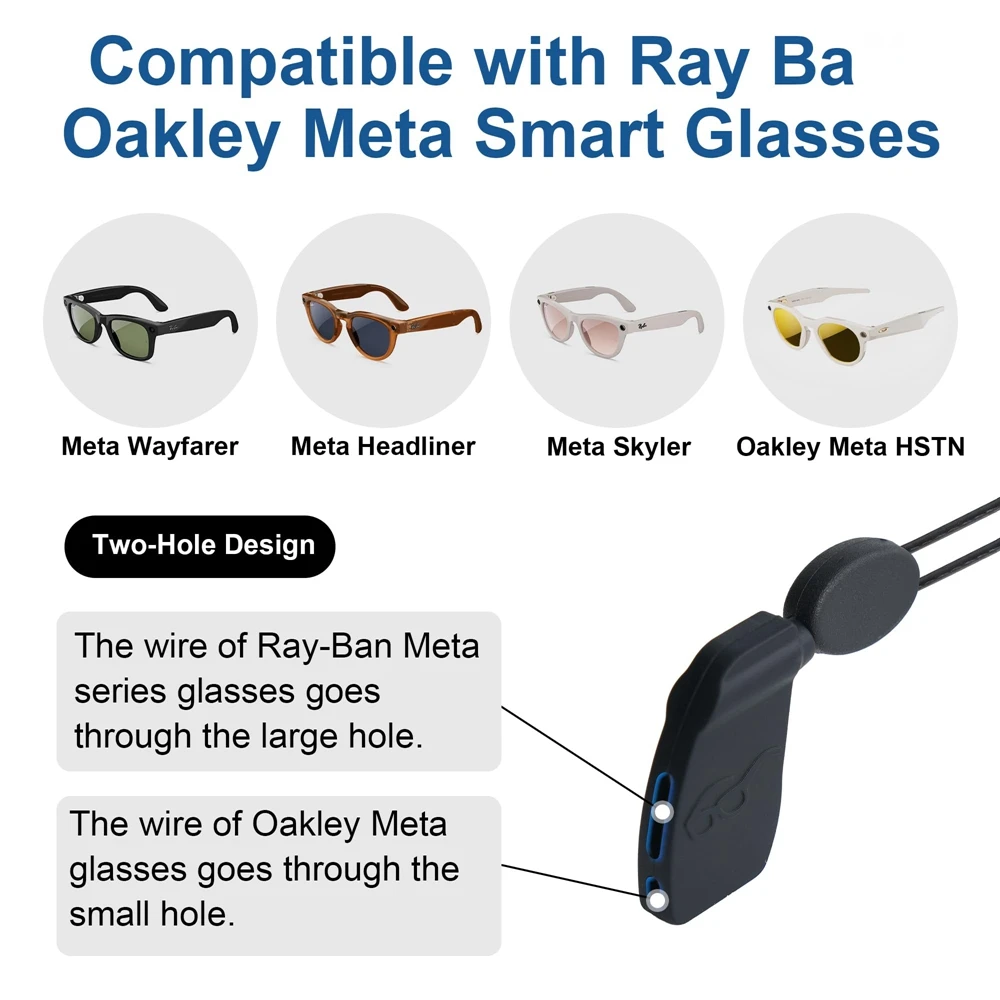 Adjustable Anti-Drop Lanyard for Ray-Ban Meta Smart Glasses - Image 2