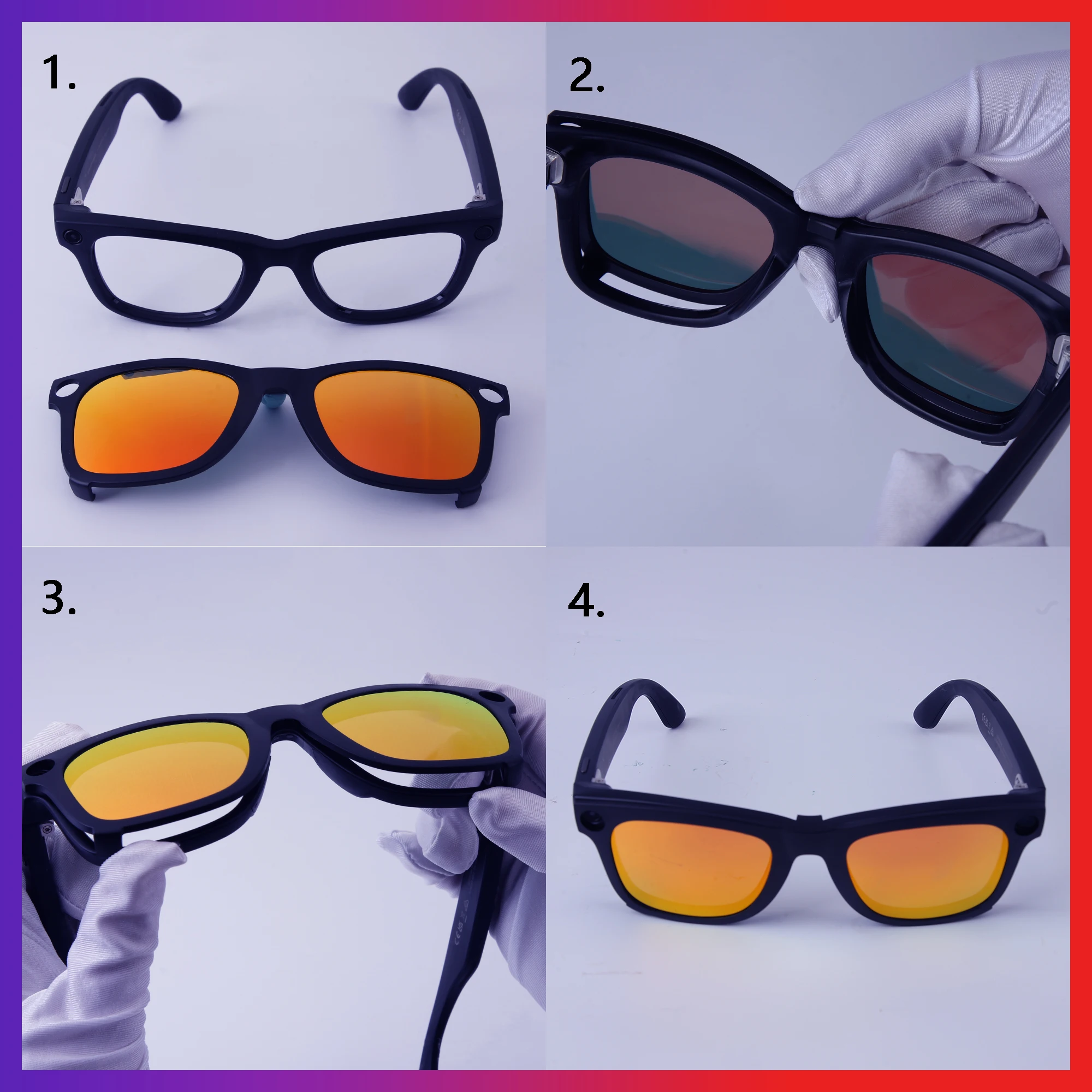 Eluxonsight Polarized Clip-On Lenses for Oakley Meta HSTN OW8002 51mm - Image 5