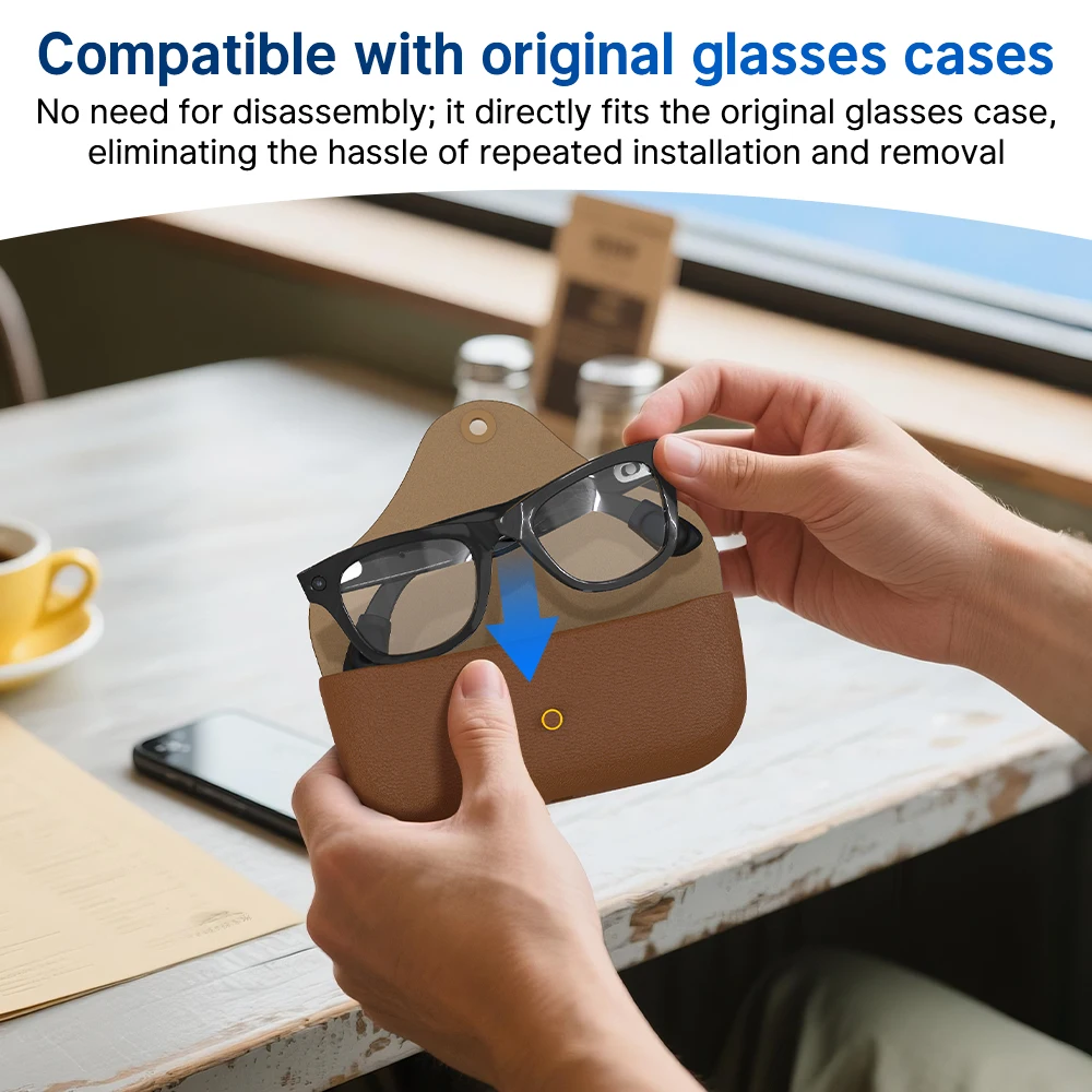 Hibloks Non-Slip Silicone Temple Covers for Ray-Ban Meta Gen 1 & 2 - Image 3
