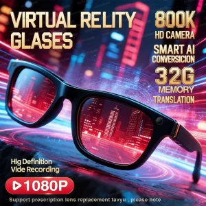 AIGLASSZ Vision V77 – Sunglasses, 1080P Camera, ChatGPT, 32GB & Translation