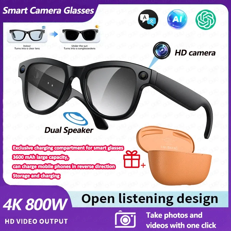 M02 Ultra AI Smart Glasses – 8MP Camera, Translation & 3600mAh Case - Image 12
