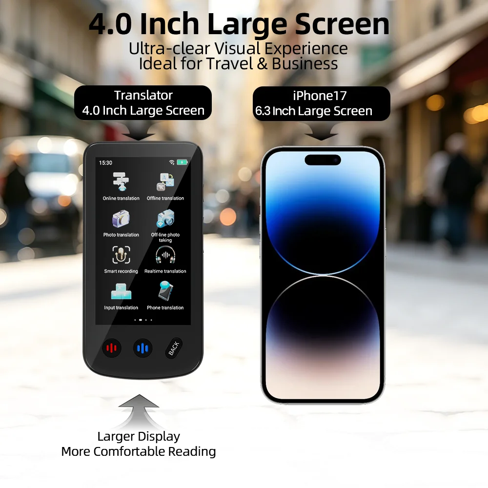 T27 4G SIM Translator – 4" Screen, 17 Offline Languages - Image 5