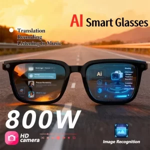 AIGLASSZ Vision V45 – 8K Photochromic AI Smart Glasses, Camera, Calls & Translation