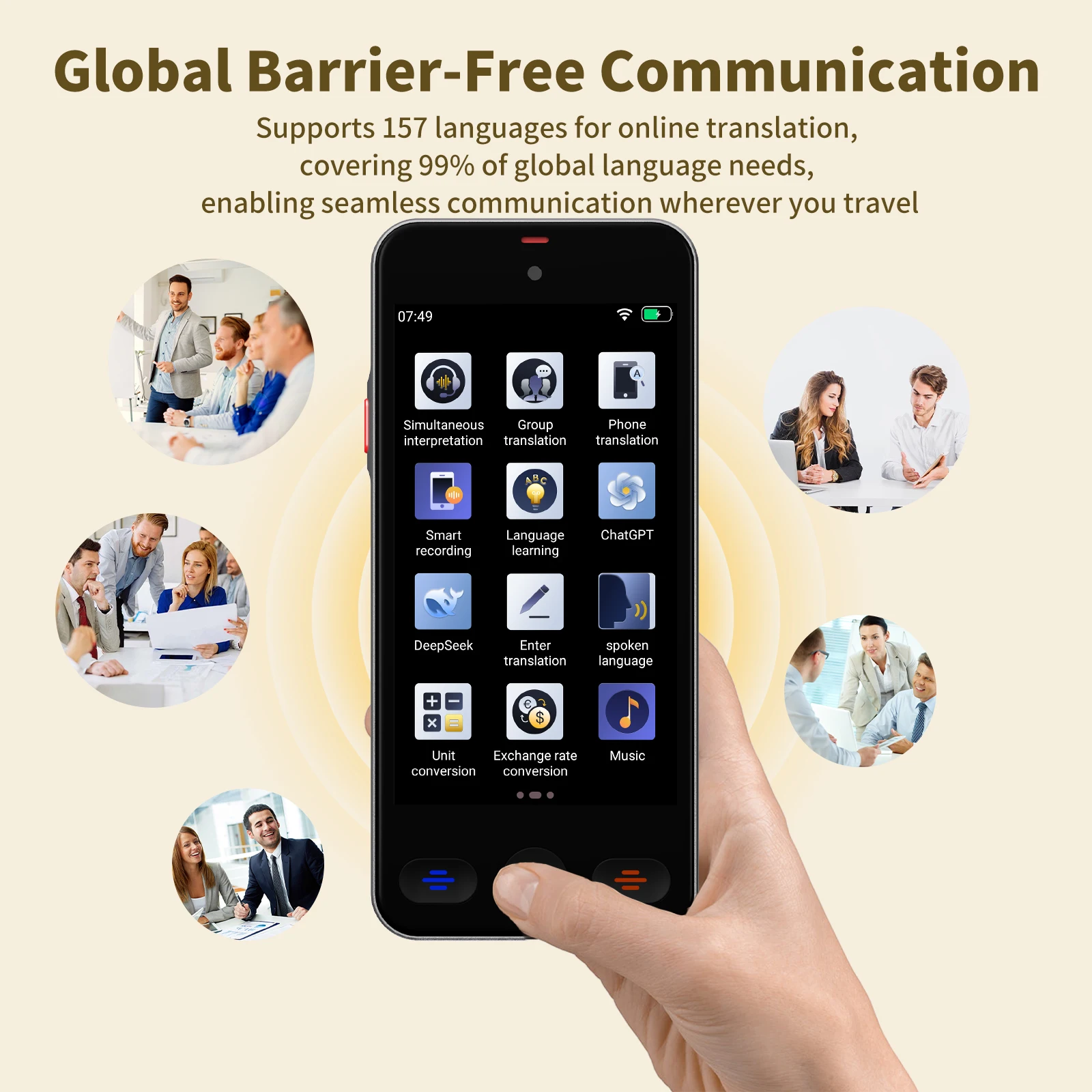 S10 Pro Portable Translator – 142 Languages, Offline Voice & Photo - Image 4