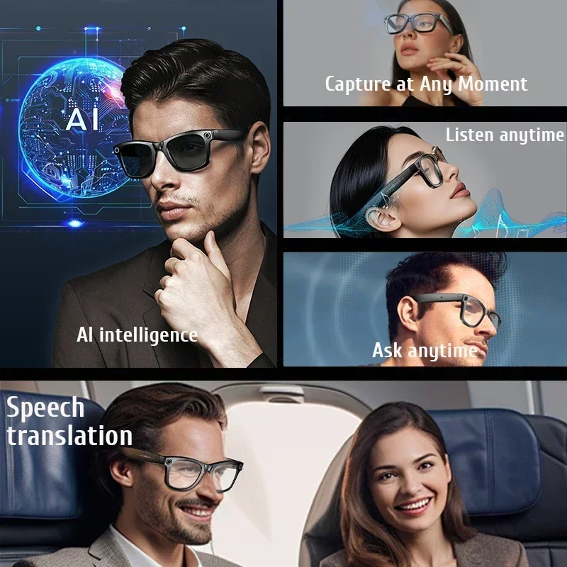 Lenovo Camera Smart Glasses – ChatGPT, Bluetooth Calls & Voice Assistant - Image 4