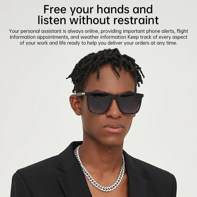 Lenovo Bluetooth 5.4 Audio Sunglasses – Surround Sound & HD Calls - Image 5