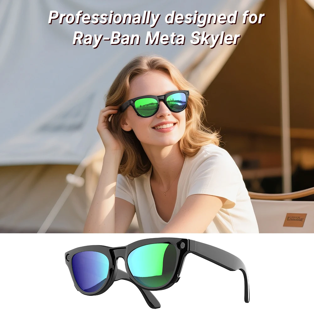 Hibloks UV Clip-On Lenses for Ray-Ban Meta Skyler Gen 1 & 2 - Image 2