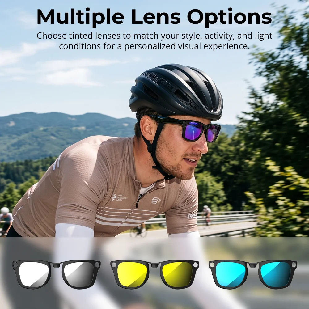 Hibloks Colorful Polarized Clip-On Lenses for Ray-Ban Meta Wayfarer Gen 2 - Image 4