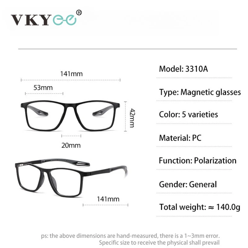 Vicky 3310 Magnetic Clip-On Polarized Sunglasses – Prescription-Ready - Image 6
