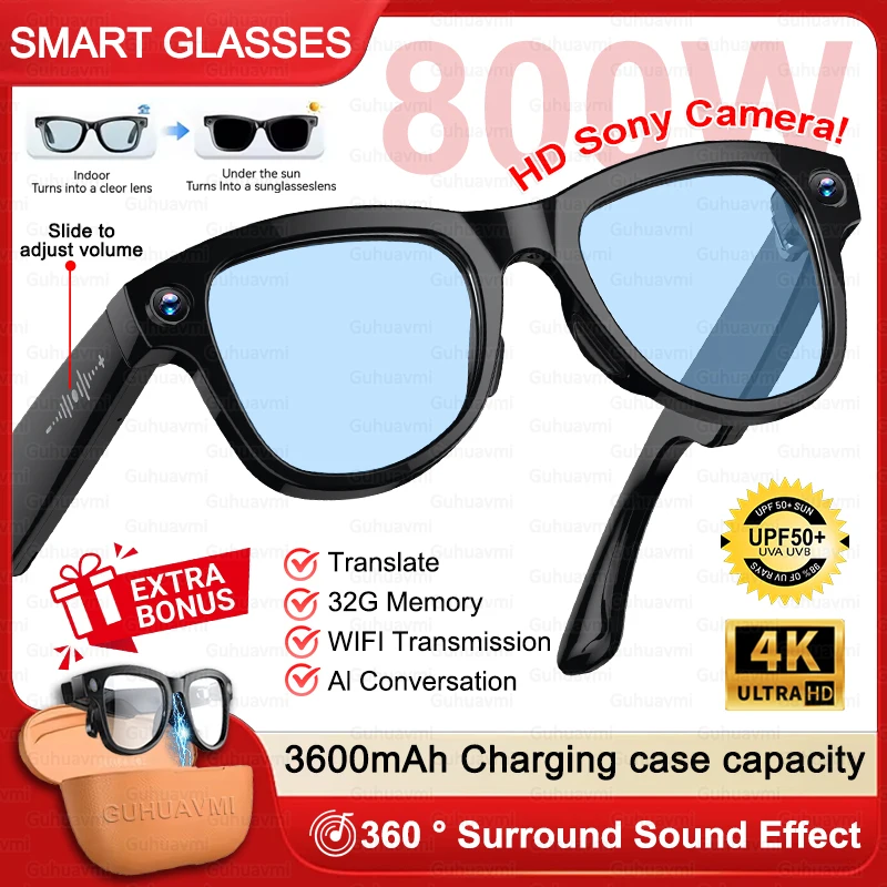 AIGLASSZ Vision V20 – 8MP Camera Smart Sunglasses with 3600mAh Case, AI Recognition - Image 8