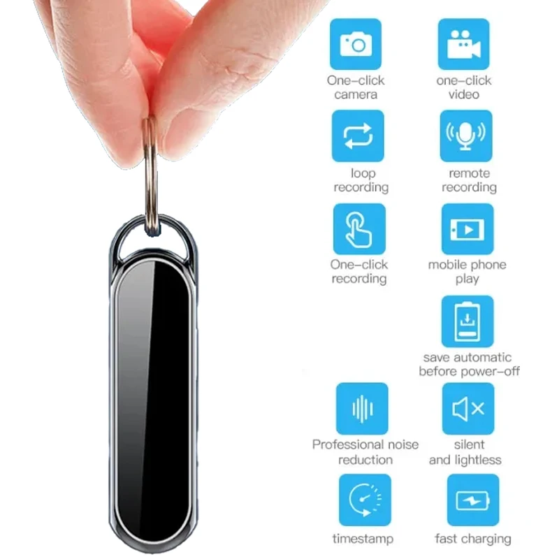 AIGLASSZ Note N04 – 1080P Wide-Angle Necklace Mini Camera & Voice Recorder (4–128GB)