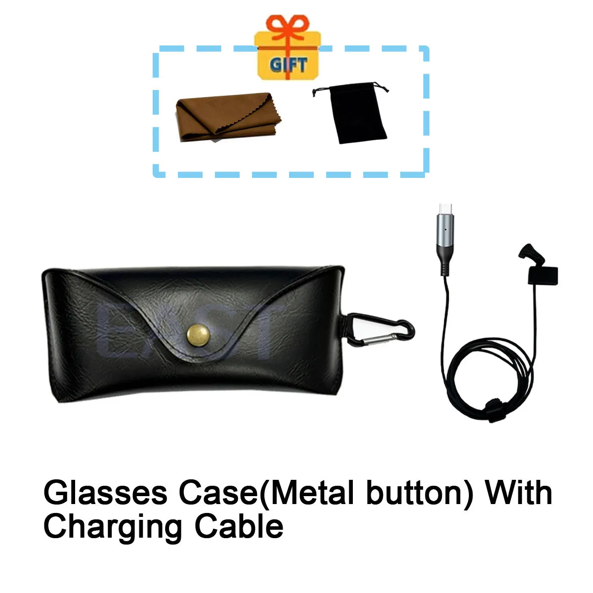 USB-C Charge-While-Wearing Cable & Case for Ray-Ban Meta Glasses - Image 8