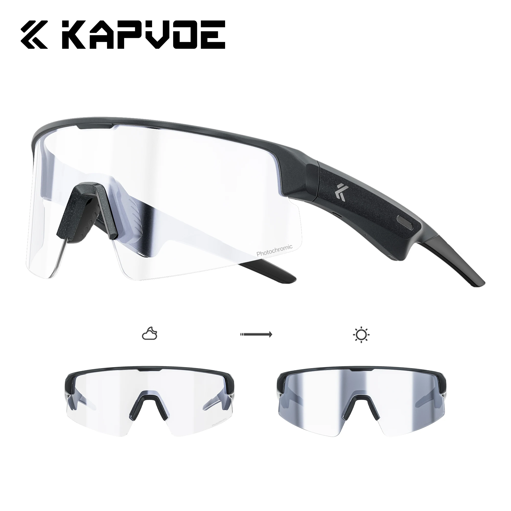 Kapvoe Bluetooth Cycling Sunglasses – UV400 Audio Sports Glasses - Image 18