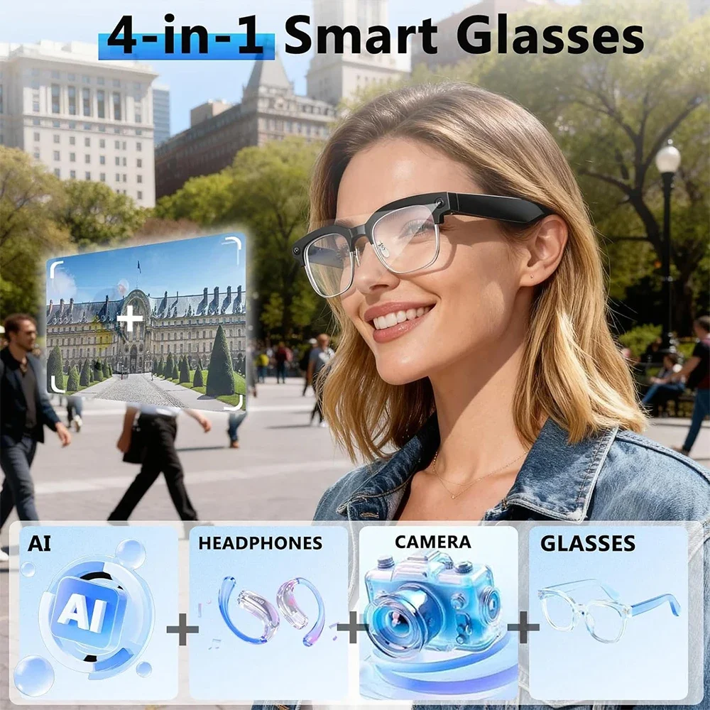 AIGLASSZ Vision V18 – 8MP AI Smart Sunglasses, Photochromic Lenses & Translation - Image 2