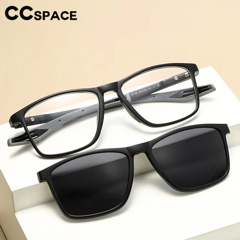 AIGLASSZ Optic O01 – 5-in-1 Magnetic Clip-On Glasses, TR90 Frame with Polarized Clip-Ons - Image 2