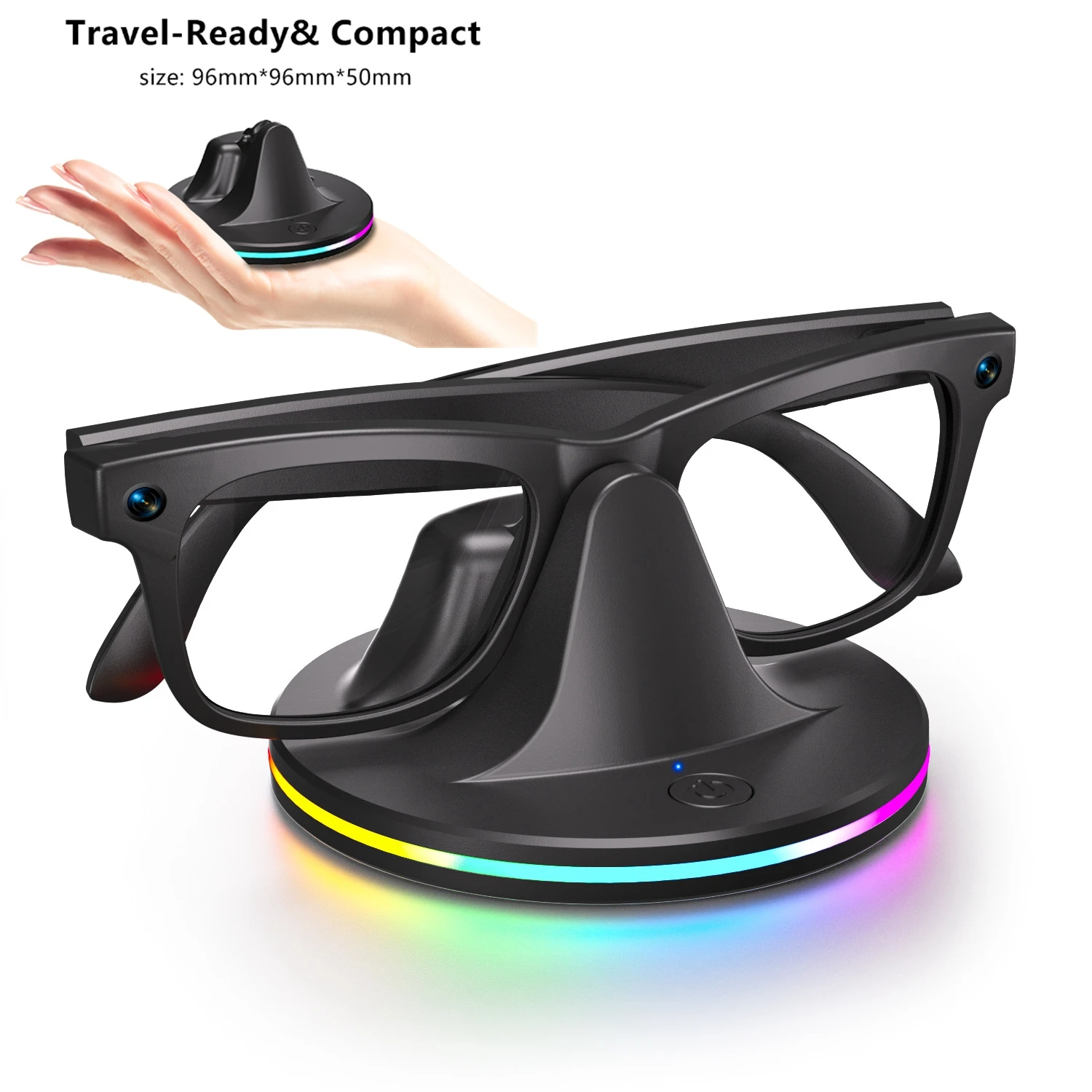 RGB Charging Stand for Ray-Ban Meta Smart Glasses with USB-C Cable - Image 2