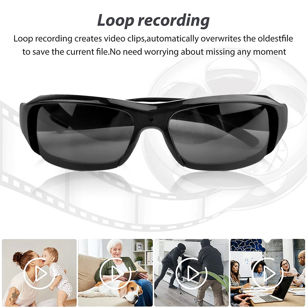 AIGLASSZ Vision V32 – 1080P Mini Camera Sunglasses, Wearable Sports Video Recorder - Image 5