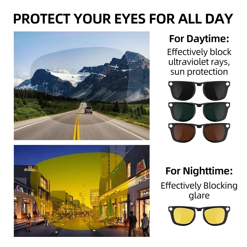 Hibloks Polarized Clip-On Lenses for Ray-Ban Meta Wayfarer (Standard) - Image 2