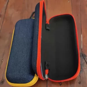 AIGLASSZ Case C19 – Denim Fabric Zipper Glasses Case, Sunglasses & Reading Glasses