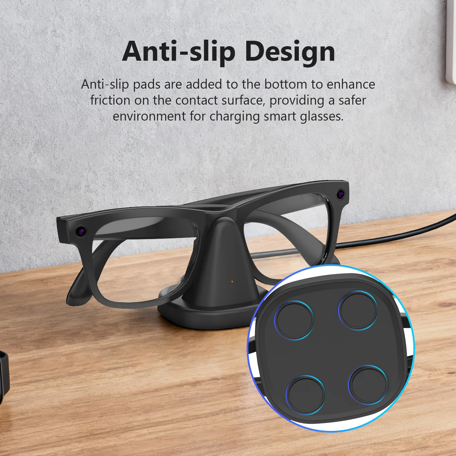 Portable Charging Stand for Ray-Ban Meta Wayfarer, Headliner & Skyler - Image 3
