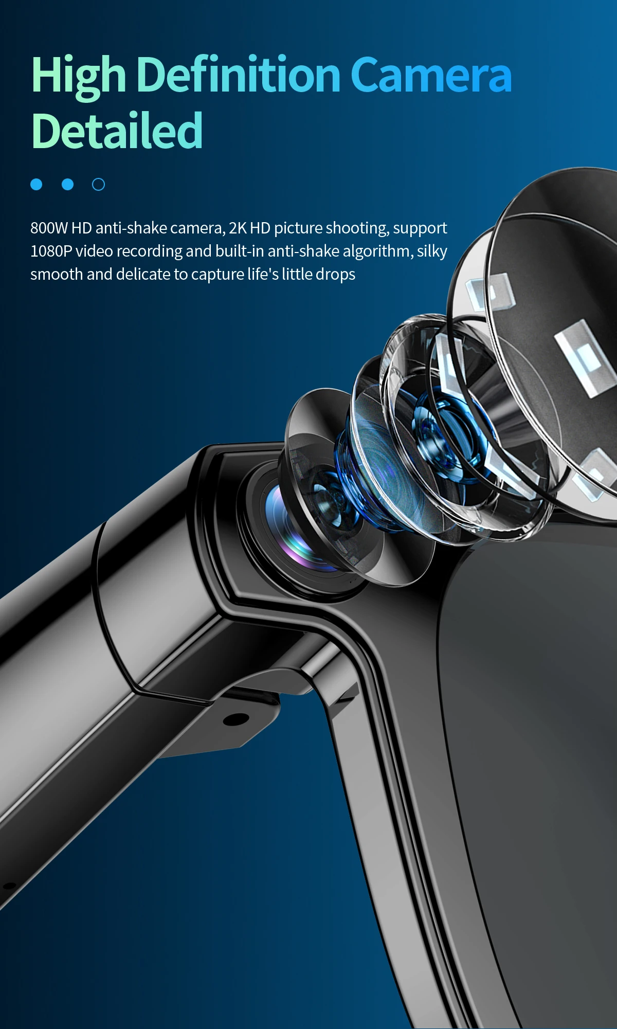 AIGLASSZ Vision V78 – 2-in-1 4K AI Smart Glasses, 8MP Camera, Calls & Translation - Image 5