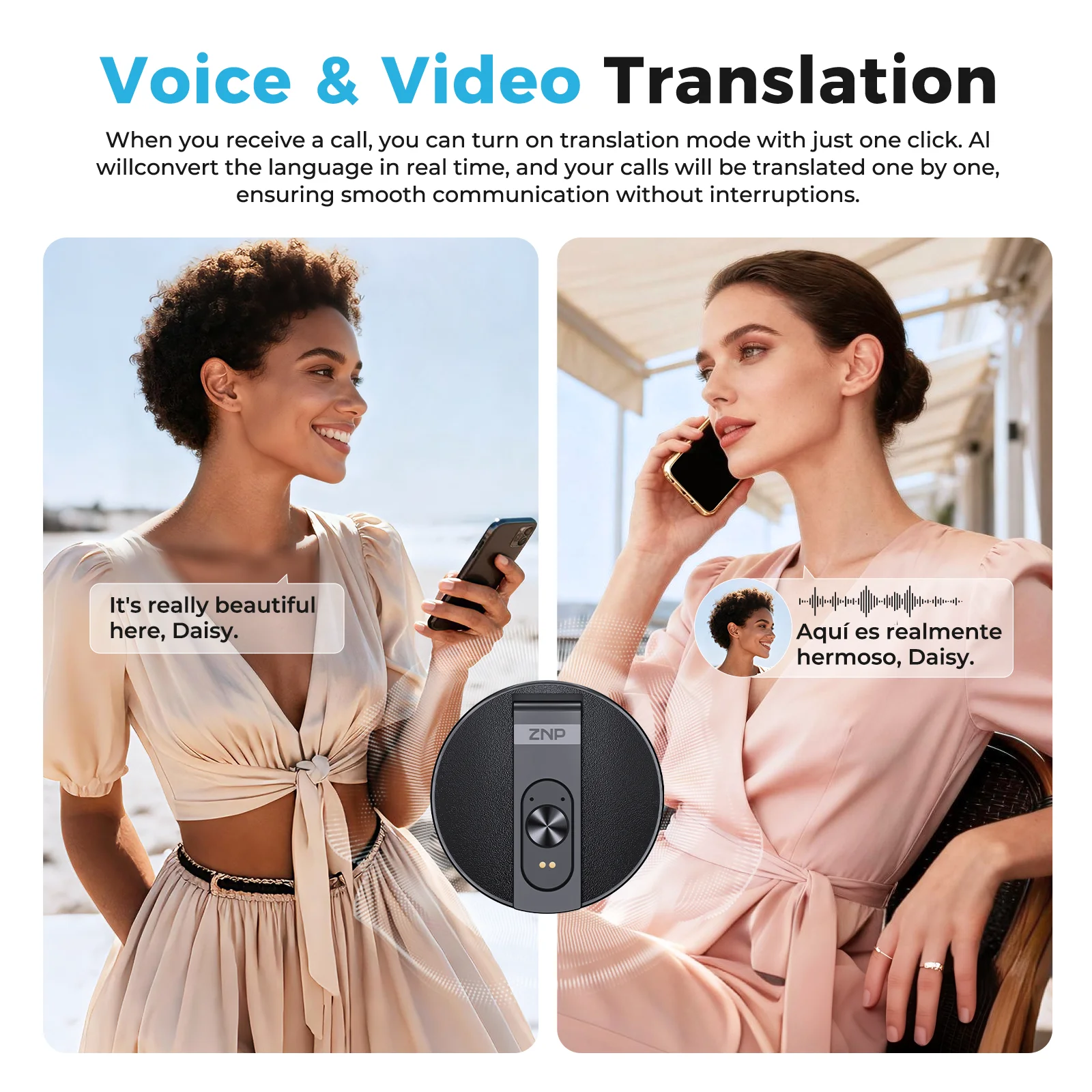ZNP Magnetic AI Voice Translator – 150+ Languages, Offline Mode - Image 3