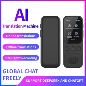 AIGLASSZ Lingo L02 – Portable AI Translator, 148 Languages, ChatGPT & Recording