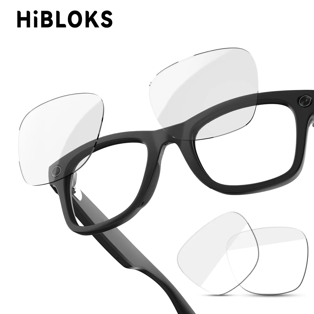 Hibloks Clear UV400 Lenses for Ray-Ban Meta Wayfarer Gen 1 & 2