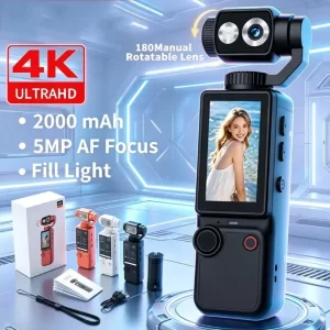 AIGLASSZ Trek TK13 – 4K Wi-Fi Wearable Pocket Camera, Autofocus Vlogging