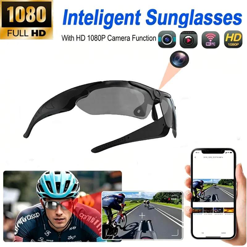 AIGLASSZ Trek Mini TM02 – 1080P Mini Camera Cycling Goggles, Outdoor Sports Recorder