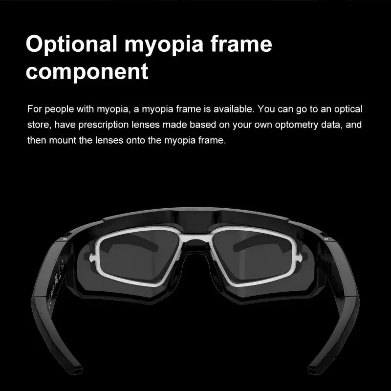 Lenovo Anti-Shake Camera Cycling Sunglasses – 4K Video, Windproof - Image 5