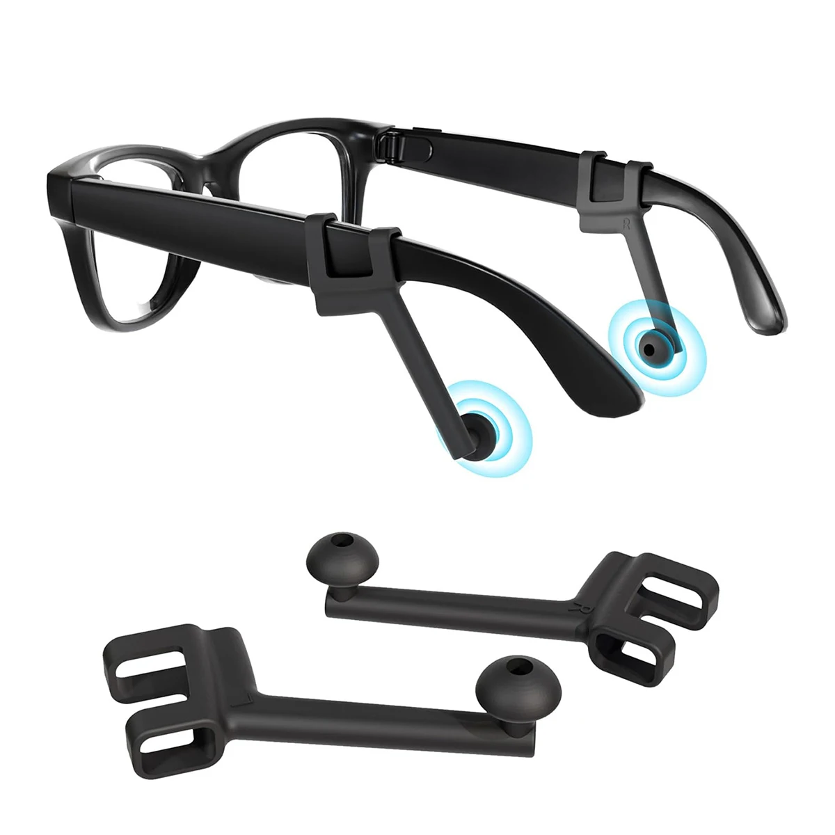 Silicone Privacy Ear Tips for Ray-Ban Meta Gen 1 & Gen 2 Glasses - Image 2