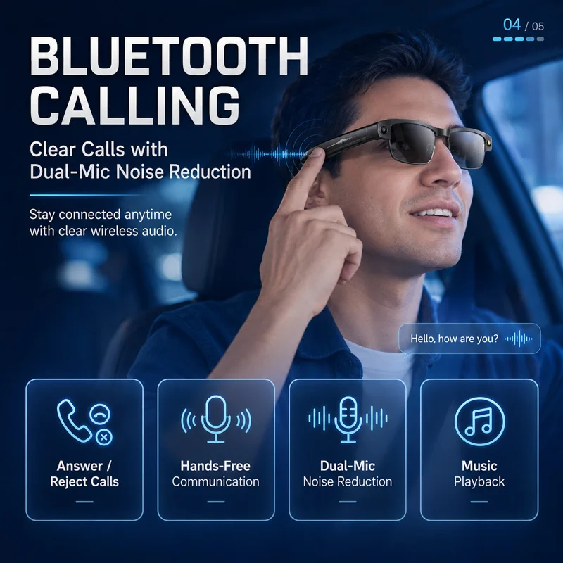 AIGLASSZ Vision V44 – 8MP AI Smart Glasses, Anti-Shake Video & Translation - Image 5