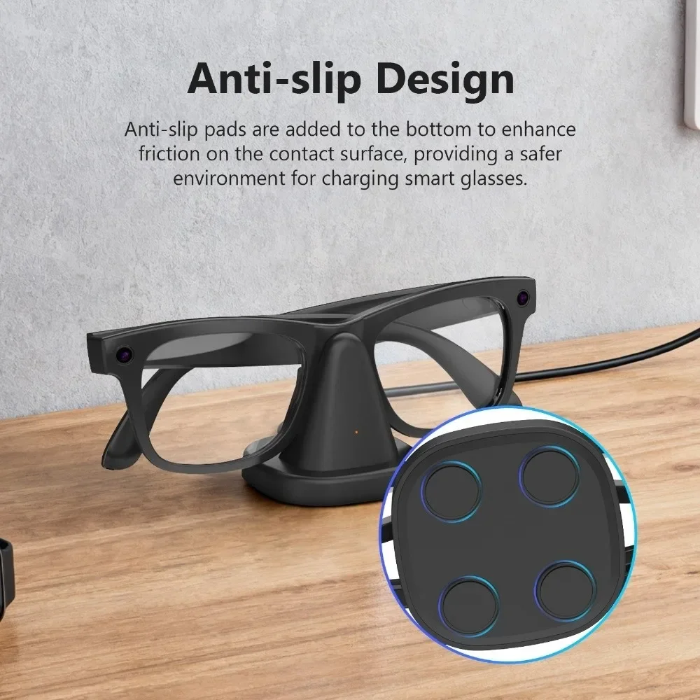LED Charging Dock for Ray-Ban Meta & Oakley Meta HSTN Smart Glasses - Image 3