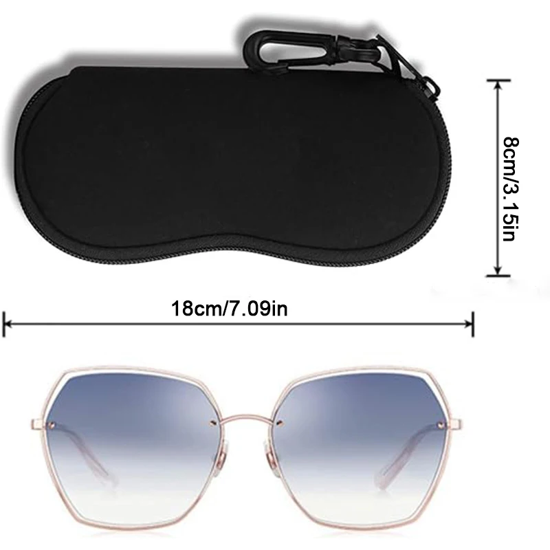 AIGLASSZ Case C03 – Ultra-Light Neoprene Sunglasses Case with Belt Clip - Image 2