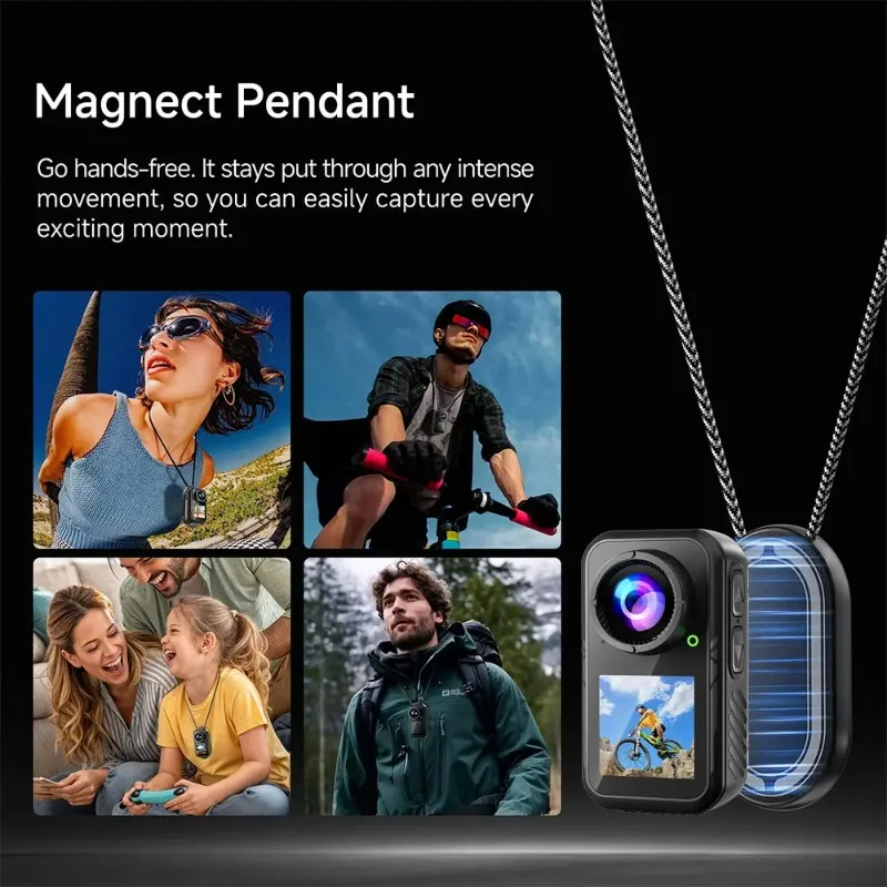 AIGLASSZ Trek TK12 – 4K Magnetic Action Camera, Stabilized Dual-Screen Body Cam - Image 6