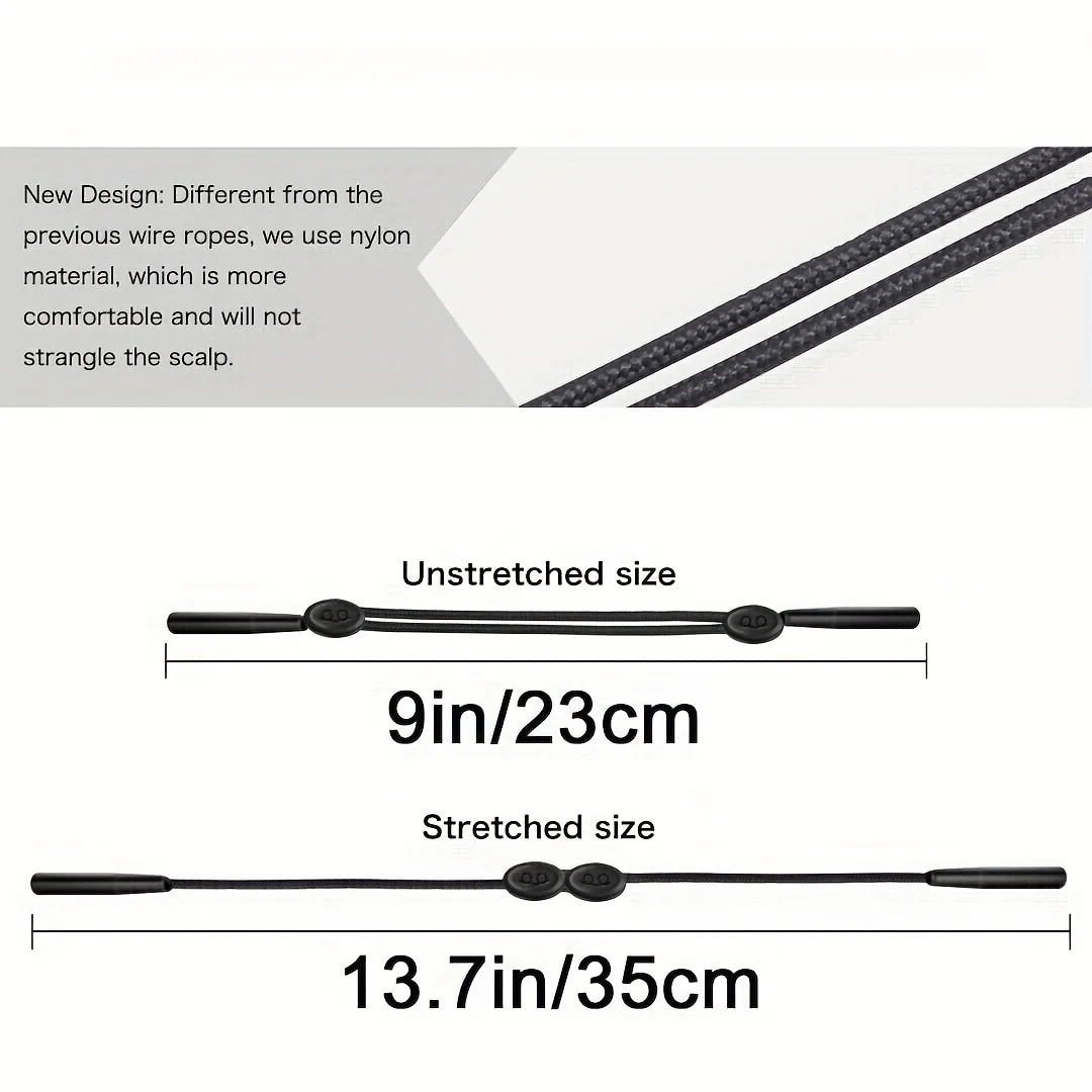 AIGLASSZ Strap ST04 – Adjustable Sports Glasses Straps, 3 Pack - Image 2