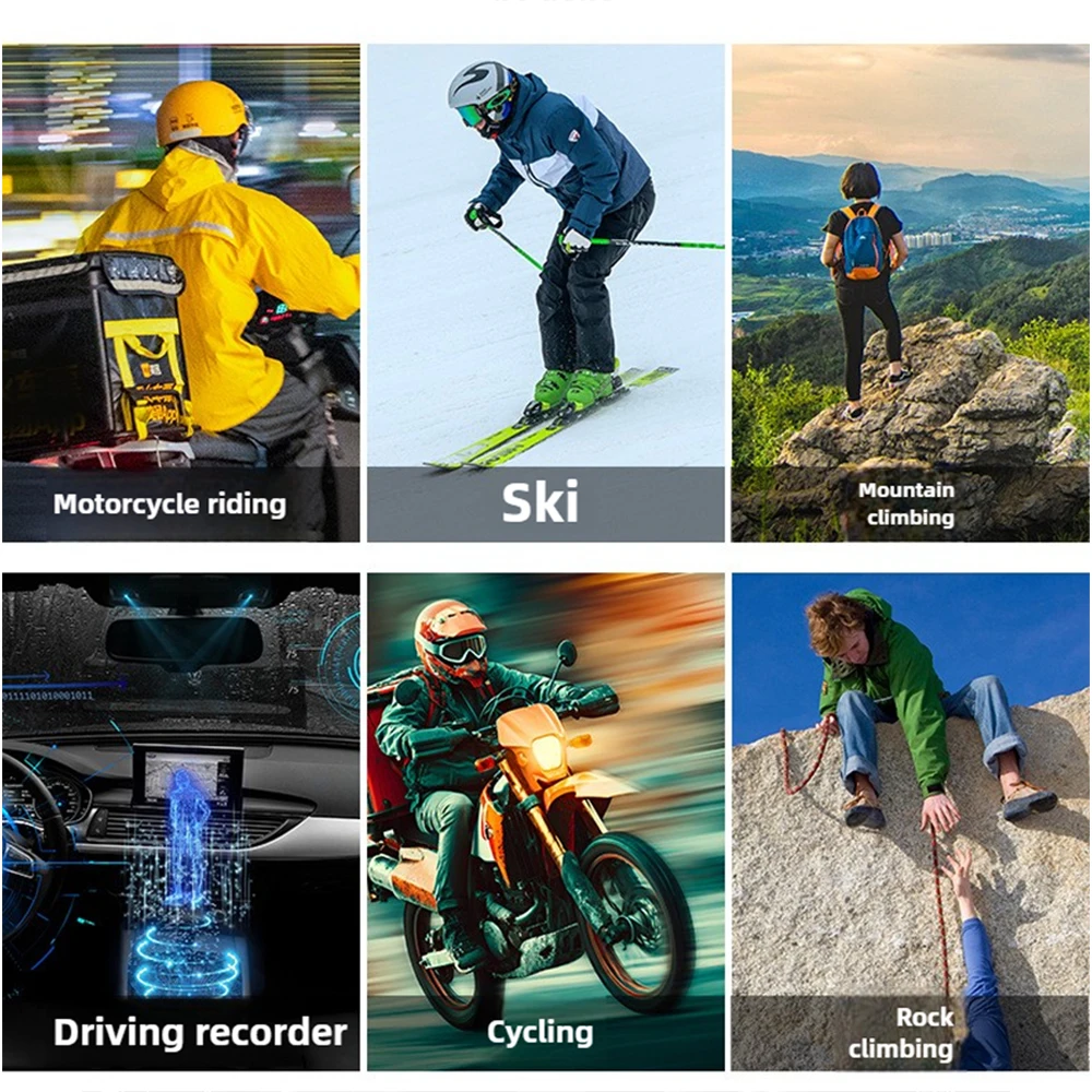 VIRAN Mini V8 Ultra HD Action Camera – 145° Waterproof Helmet Cam - Image 3