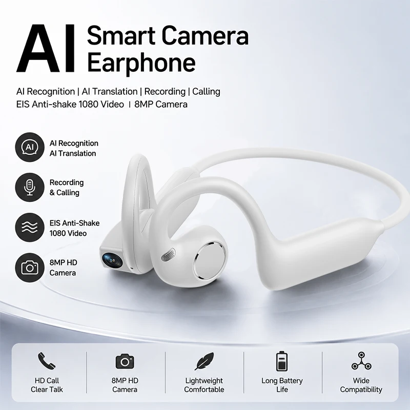 AIGLASSZ Lingo Buds LB06 – Camera Earphones, 8MP Photo/Video, Wi-Fi Transfer - Image 8