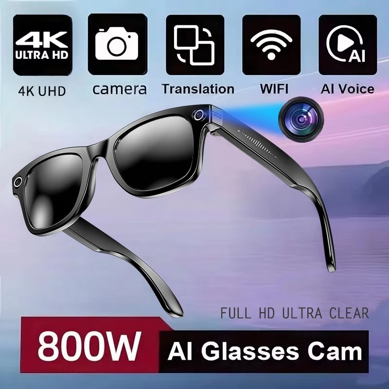 AIGLASSZ Vision V35 – 8MP AI Camera Sunglasses, Color-Changing Lenses & Translation - Image 9