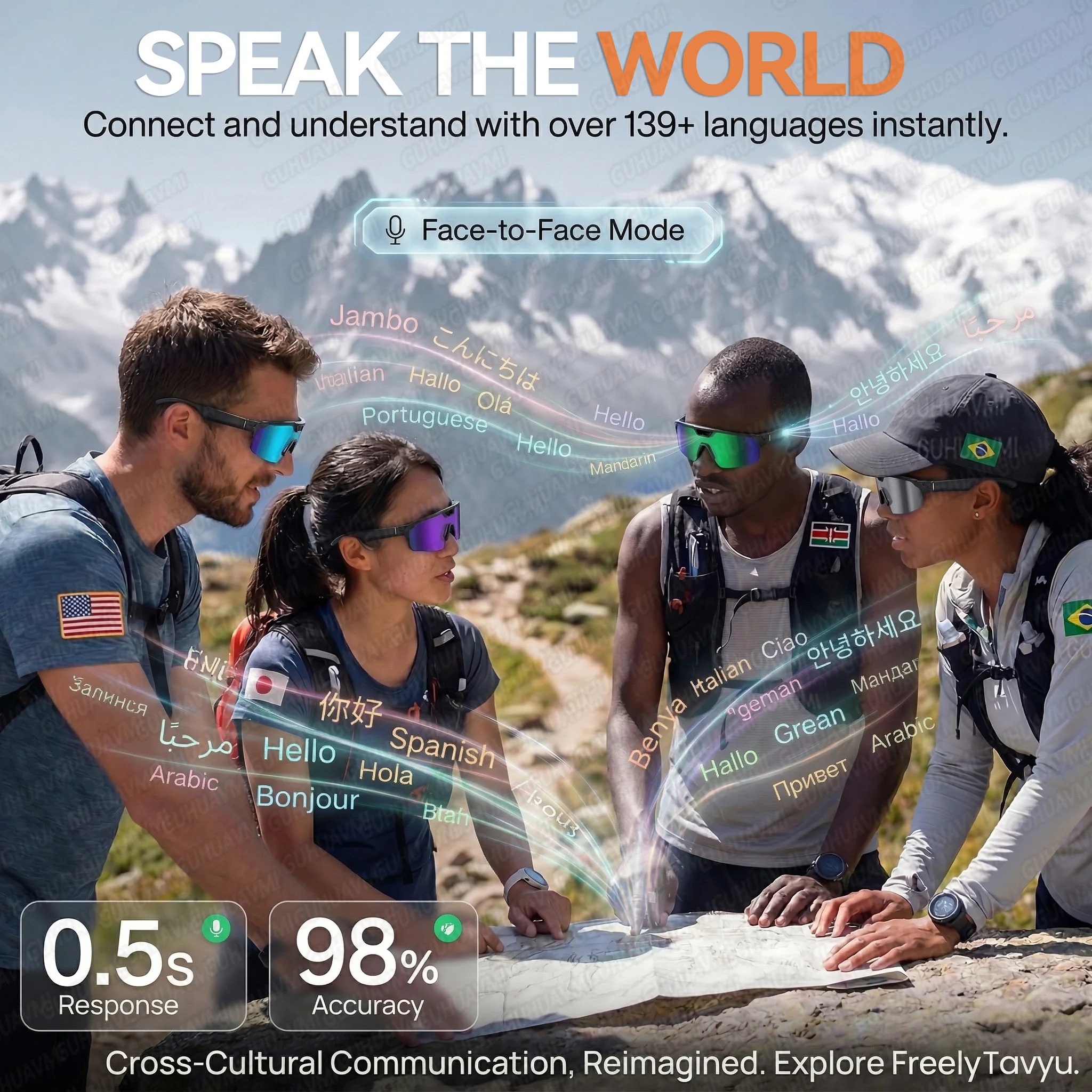 AIGLASSZ Vision V61 – 8MP Camera Smart Sunglasses, AI Assistant, EIS Video - Image 4